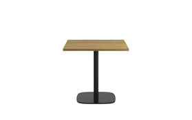 Form Cafe Table Wood 70x70xh74 5 Cm Black