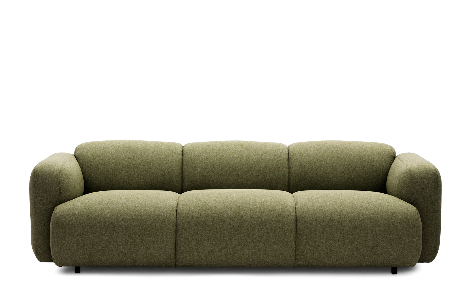 Curvy Scandinavian Design With An Edge Swell Sofa 3 Seater in Sofa In German